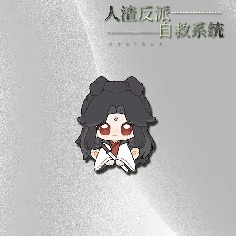 نظام الإنقاذ الذاتي للأشرار الحثالة شين تشينغ تشيو لوه بينغي شارة أكريليك الكرتون الديكور على ظهره الملابس هدايا عيد الميلاد