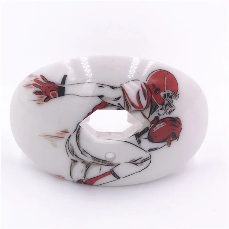 Football mouth guard lip guard fierce against sports guard hockey guard a variety of patterns