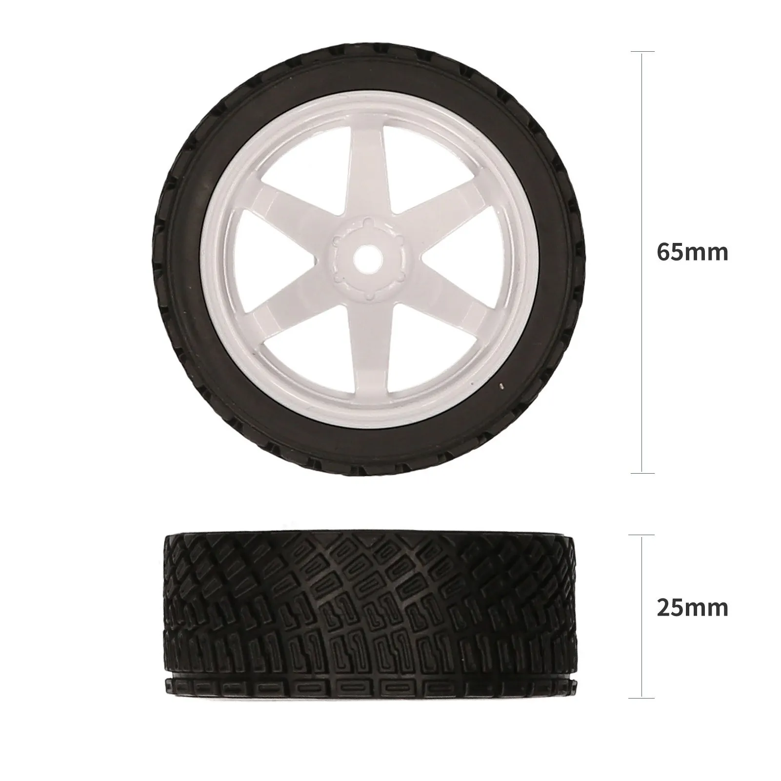 Austar 8006+701 4PCS RC Tires for 1/10 Scale RC Racing Cars Compatible with HSP94123 LC PTG-2 - Remote Control Car Accessories