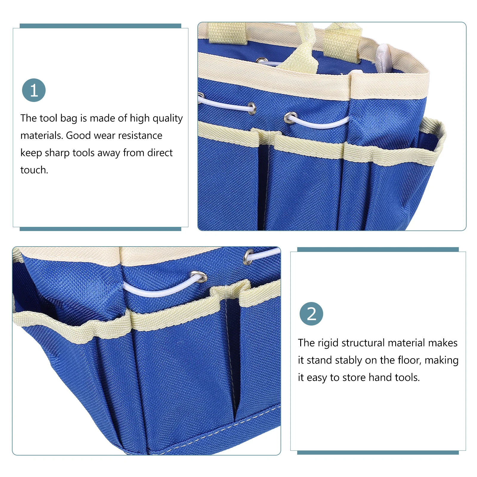 

Oxford Cloth Garden Tool Bag Large Capacity Multi-Pocket Gardening Tools Tote Portable Organizer Storage Holder