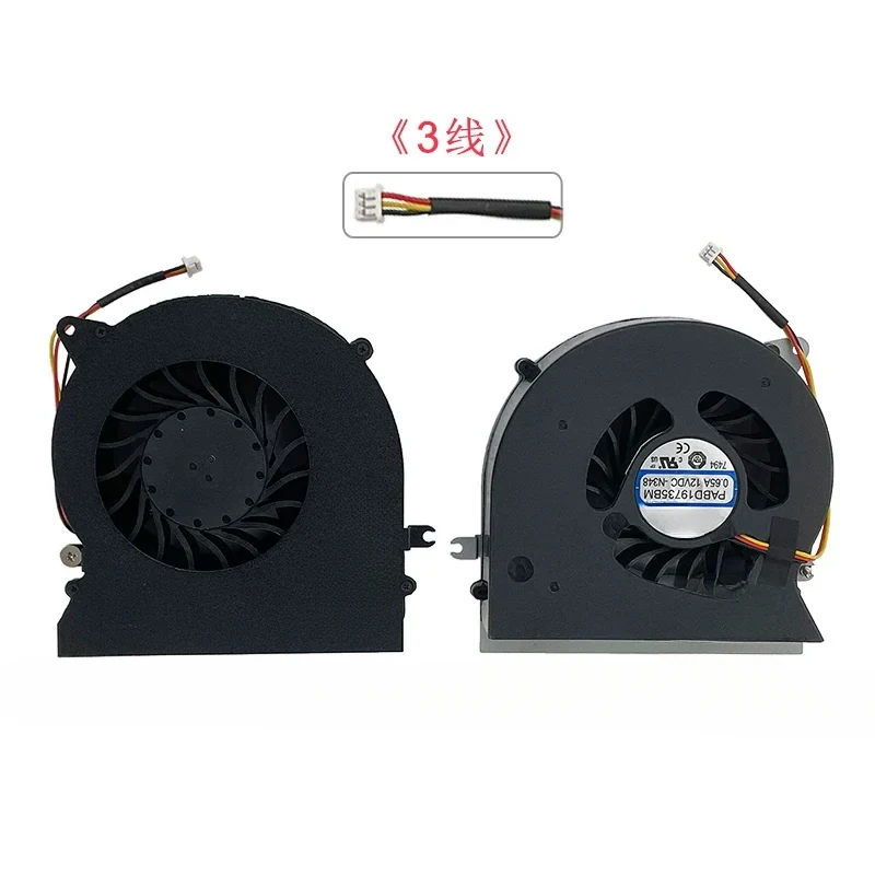 Replacement Laptop CPU Cooling Fan for MSI GT72 2PE 2QE,GT72S,GT72VR,6RE,6RD,7RE Series PABD19735BM