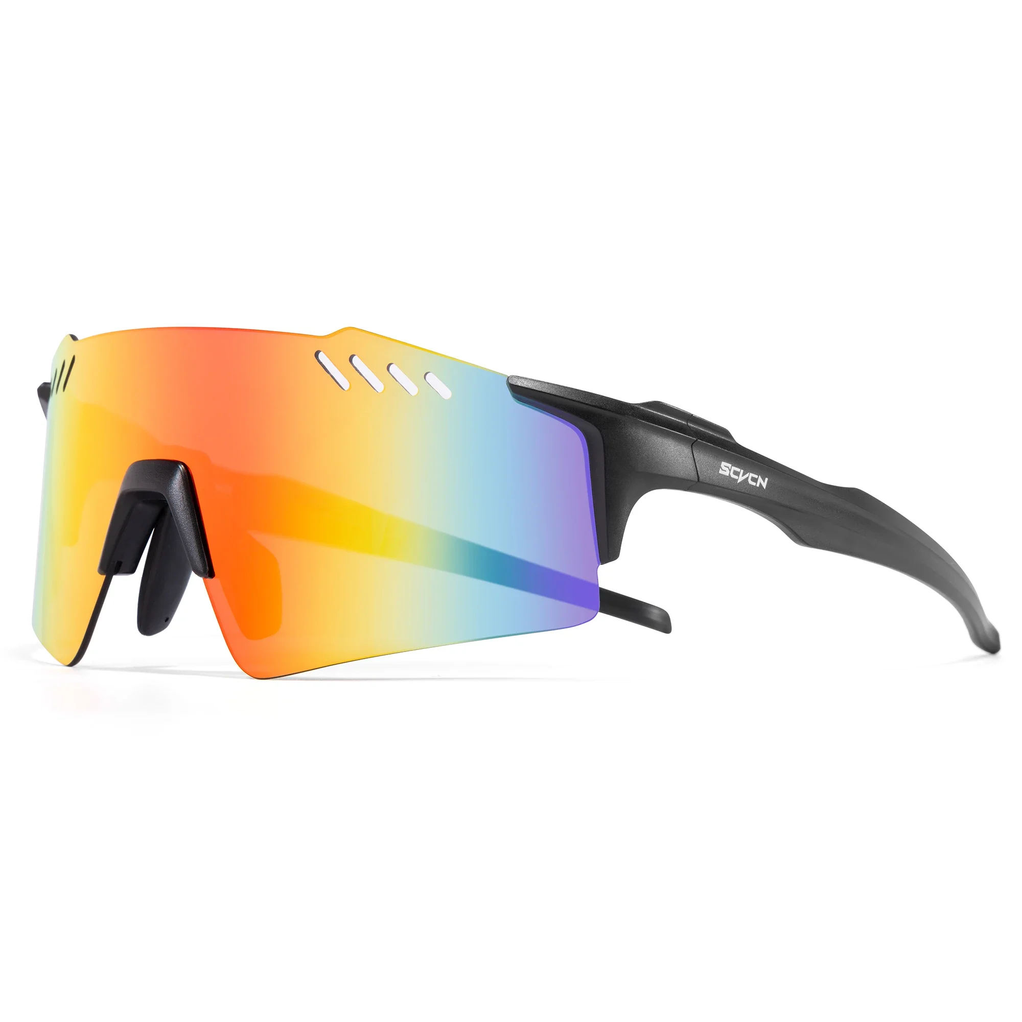 

SCVCN велосипедные очки модные солнцезащитные очки без оправы для спорта на открытом воздухе бег для мужчин очки для рыбалки Mtb велосипедные очки 1 линза