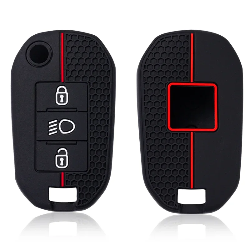 Silicone Key Cover Car Key Case For Citroen C5 C3 C4 C8 Berlingo For Peugeot Partner Rifter 208 308 508 407 2008 3008 Expert - view 5
