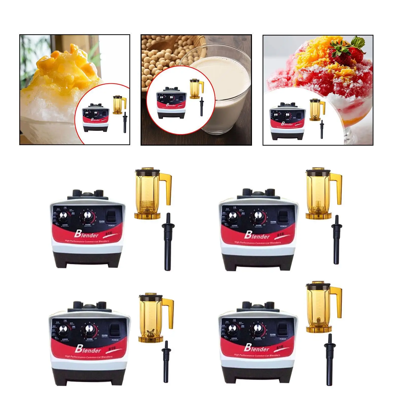 Liquidificador de bancada de alta velocidade, 20000rpm, aparelho de cozinha, liquidificador profissional para fazer chá com bolhas, bebidas congeladas, esmagamento de gelo