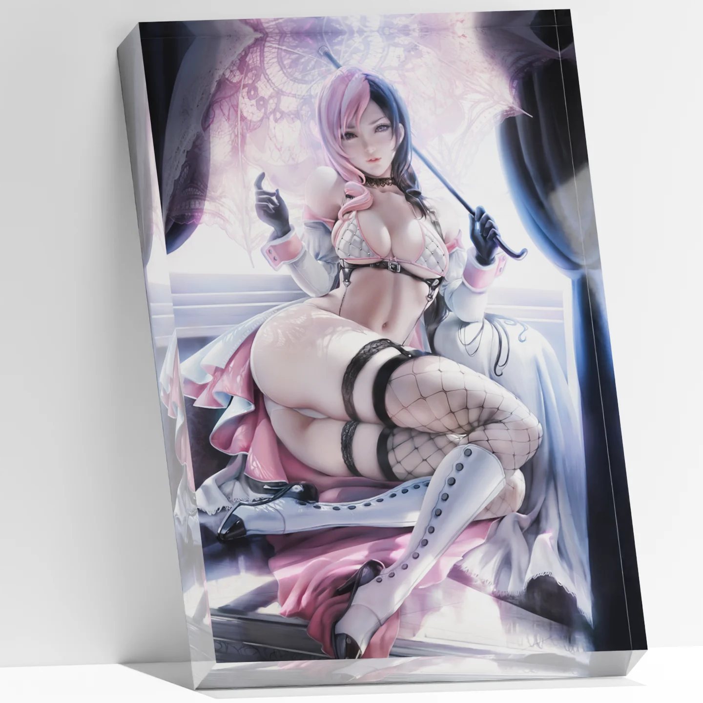 

RWBY Neopolitan Waifu Acrylic Block,Sexy Anime Desk Decor & Paperweight,Art Collectible Display for Gaming Room, PC Setup, Shelf