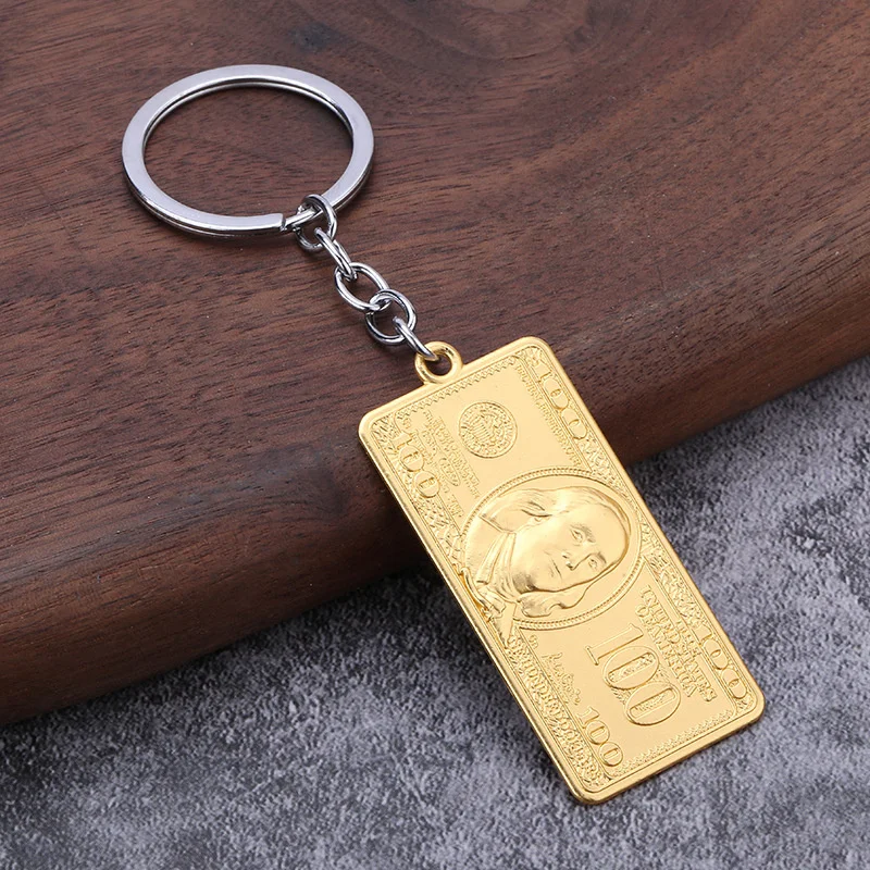 Creative New Design Vintage Dollar Shape Keychain Fashion Accessories Car Keyring Key Chain Ring Keyfob Key Holder For Man Woman