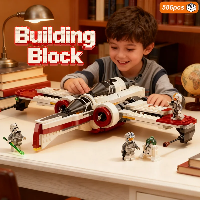 

2025 NEW 586PCS Fighter Model Building Blocks Set Creative DIY Educational Toy Helicopter Model for Kids Boys Festival Toy Girls