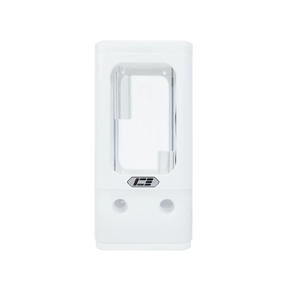 Imagem -02 - Icemancooler Tanque de Água de Vidro Branco Case Pequeno Apenas Compatível Bomba Ddc Reservatório de Tubo 5v 3pin Argb Dx3120