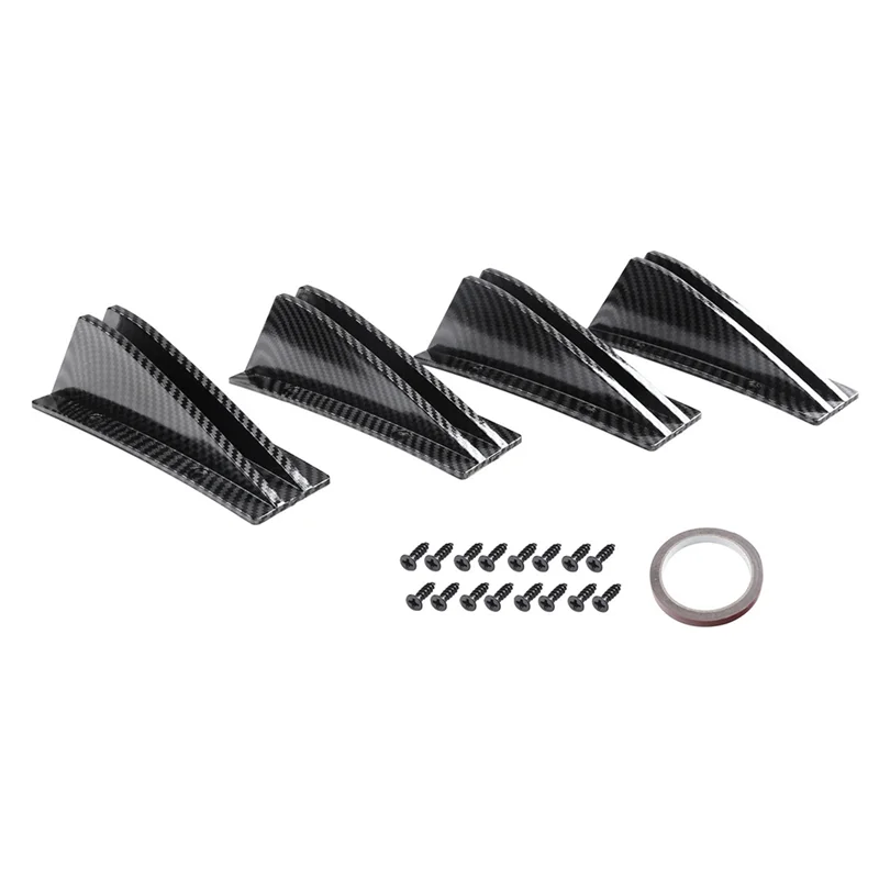 العالمي 4 قطعة/المجموعة سيارة المصد الخلفي الناشر المفسد ABS المضادة للتصادم شفة ممتصة للصدمات الخلفية الناشر أجزاء اكسسوارات A-A61E