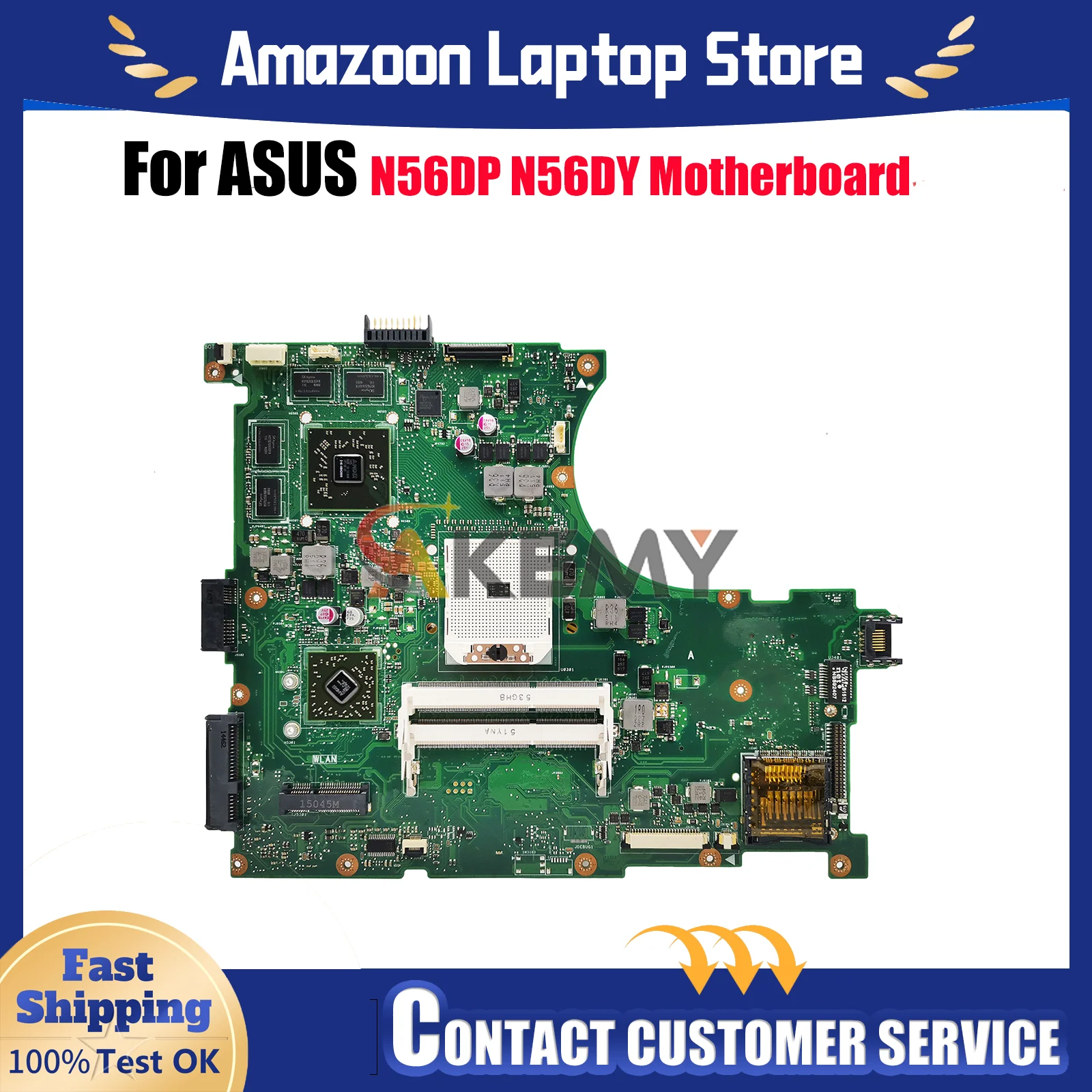 

Материнская плата N56DY для ноутбука ASUS N56D N56DP N56DY, материнская плата для ноутбука, этот товар в наличии, 100% тестирование, ОК, быстрая доставка