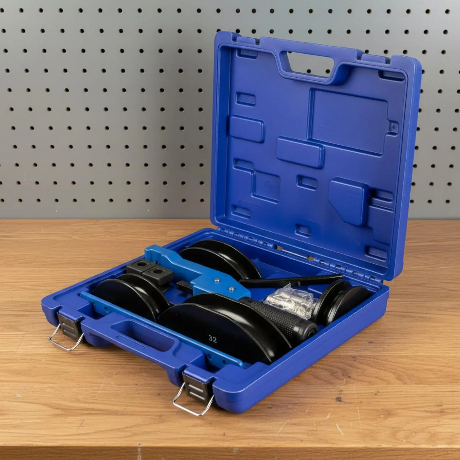 

90 Degree Pipe Bending Tool Multiple Size Dies 90° Tube Bender Kit Manual Pipe Bender Kit Sturdy Build Plastic Tube Bending Set