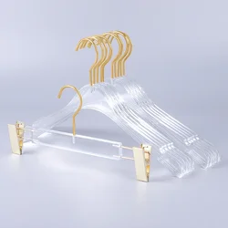 5/10Pc, Acrylic Coat Hanger Closet Organizer,Anti-slip Clothes Hanger,Transparent Pants Rack for Home Student Dormitory
