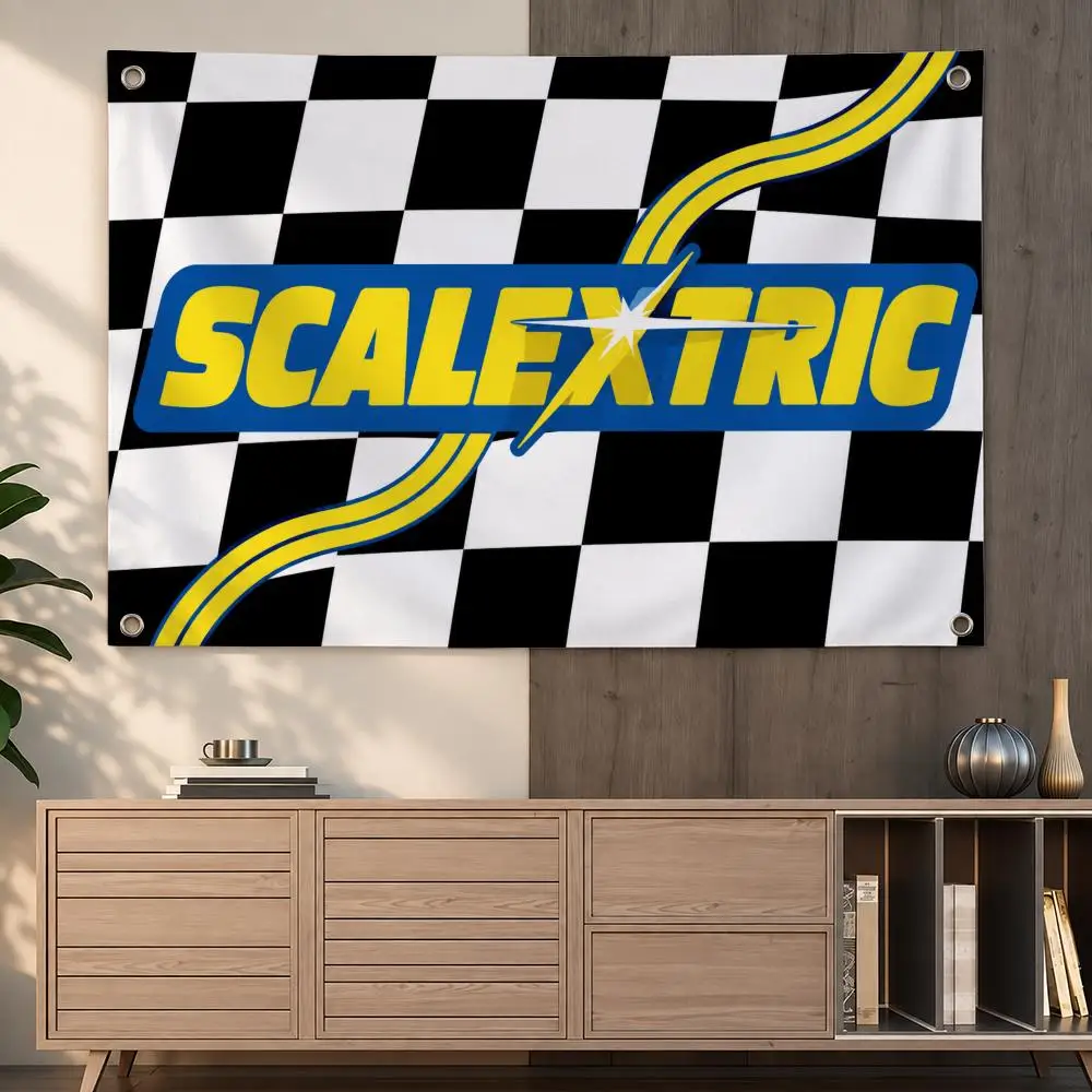 Classic Slot Car Racing Brand Scalextric Flags Indoor Outdoor Wall Hanging Flag Decor Banner Wall Decor