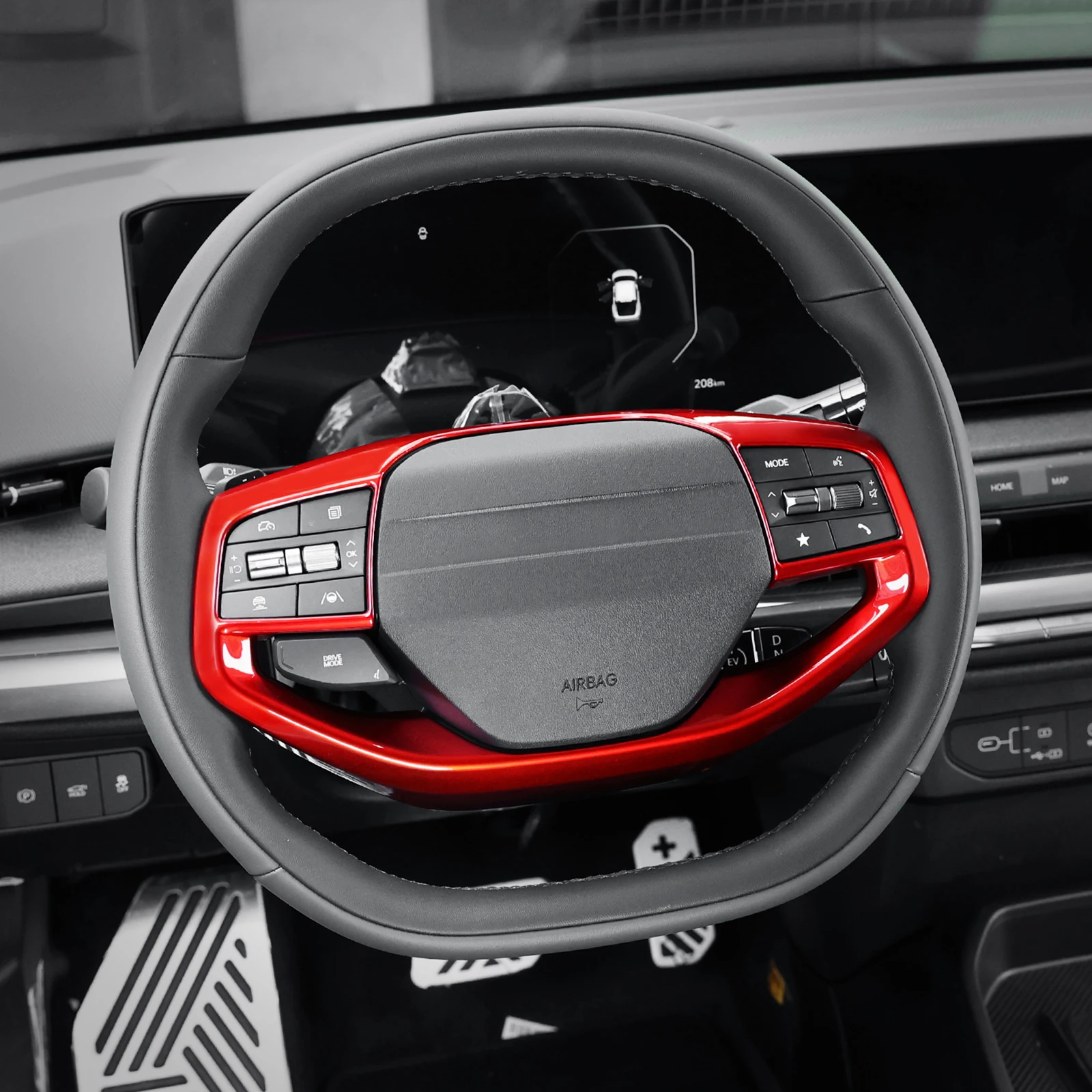 For Kia XCEED 2027 ABS Steering Wheel Decor Cover Anti‑Scratch Protector Trim Frame Car Interior Modification Accessories