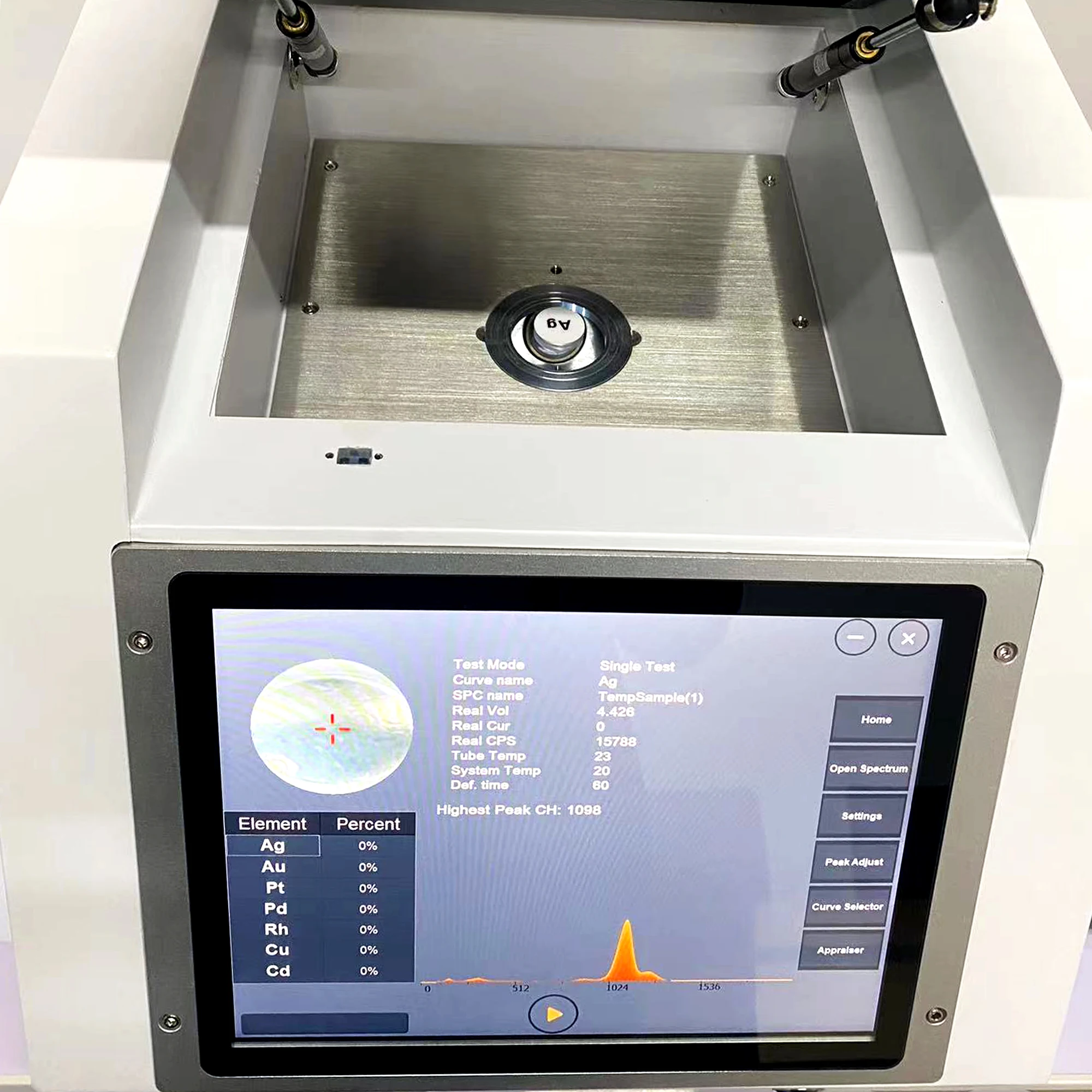 تكوين عالي الدقة لمحللات XRF العناصر الإلكترونية الدقيقة ومحلل الذهب