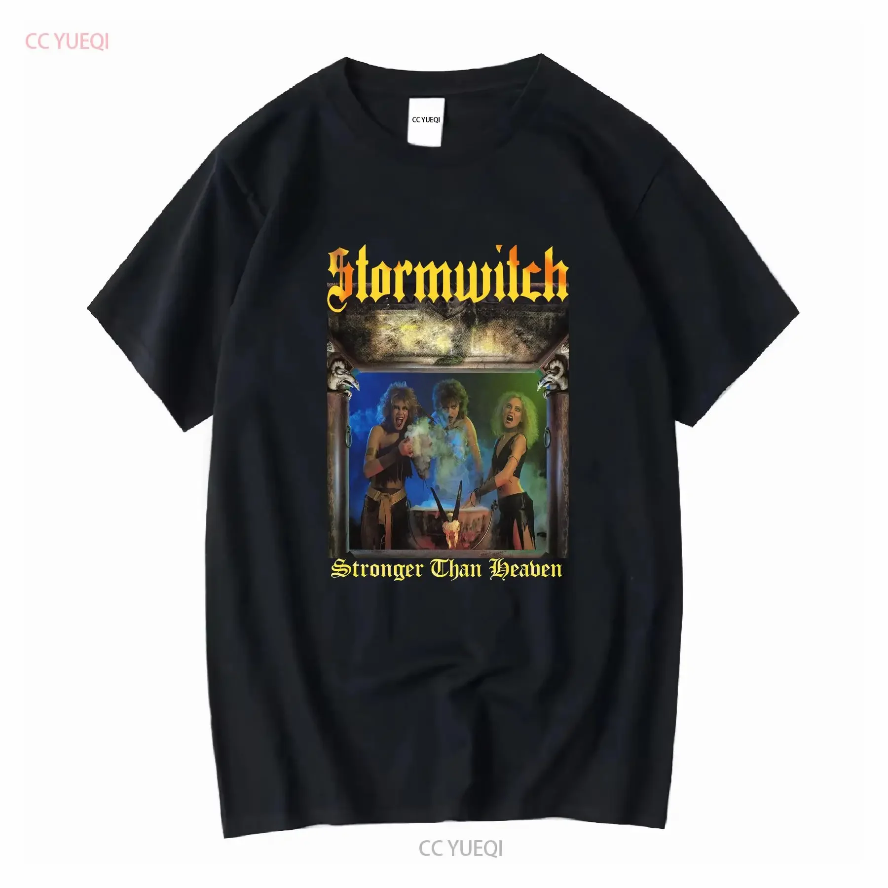 Stormwitch Stronger Than Heaven T Shirt  Cotton Black S to 5XL BE167 vintage Washed Soft Slightly homme Top For Everyday Wear