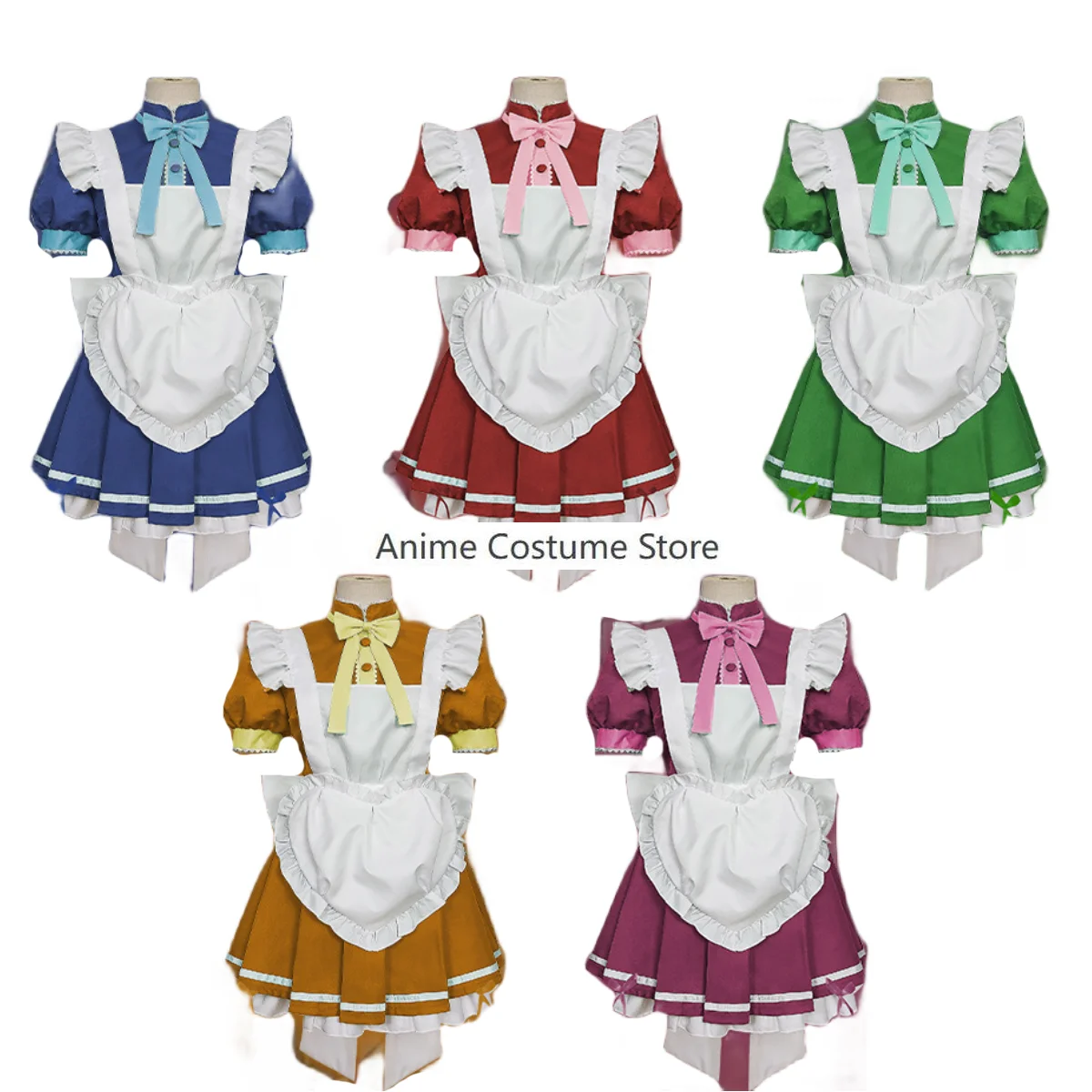 Anime Tokyo Mew Mew Aizawa Minto Momomiya Ichigo Midorikawa Retasu Fon Pudding Cosplay Costume Maid Dress Woman Kawaii Party Set