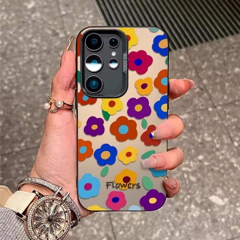 

Full screen Color Painting Flowers Case For Samsung Galaxy S25 S24 S23 S22 S21 Ultra Plus FE A56 A16 A15 A35 A55 A34 A54 Cover