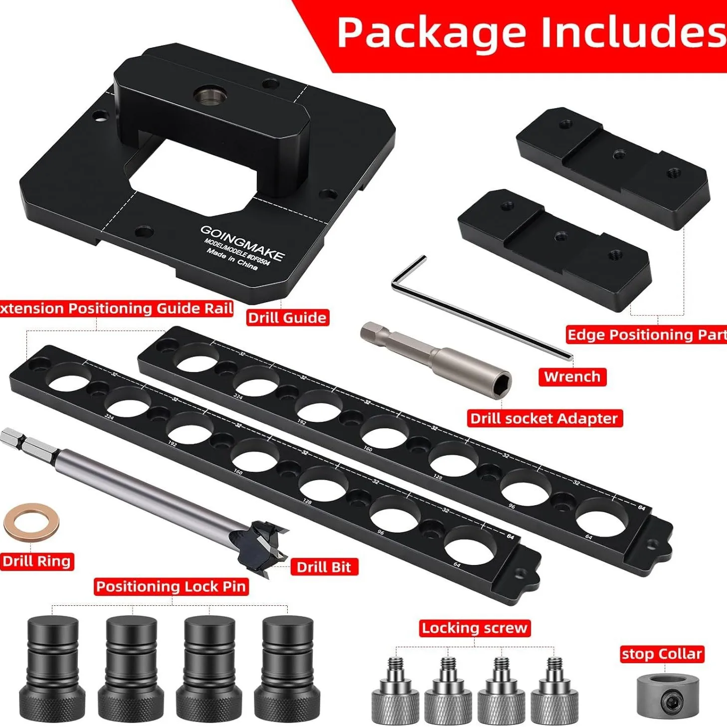 Portable Drilling Guide for Drilling 3/4 