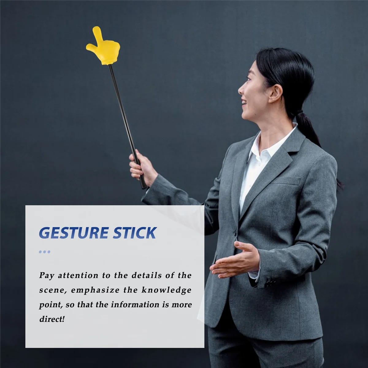 Pointing stick indication stick nominate gesture stick
