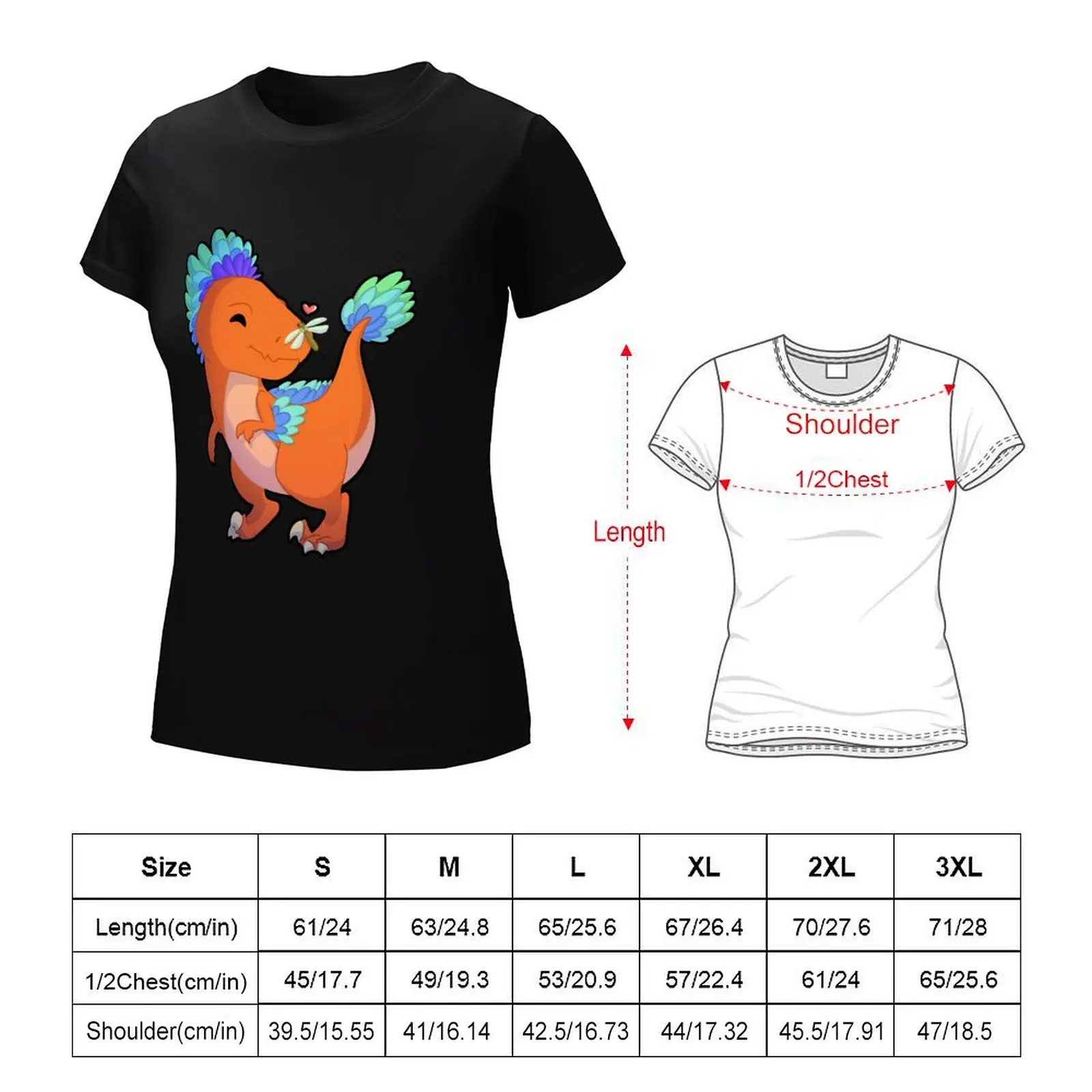 Prehistoric Pals T-Shirt lady clothes female Women's cotton t-shirt