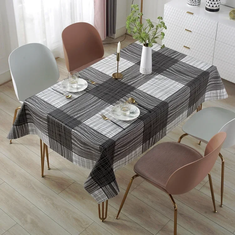 

1pc Lemon Pattern PVC Tablecloth Home Waterproof Oil-proof Washable Dust-proof Table Cover Tabletop Kitchen Dining Table Decor