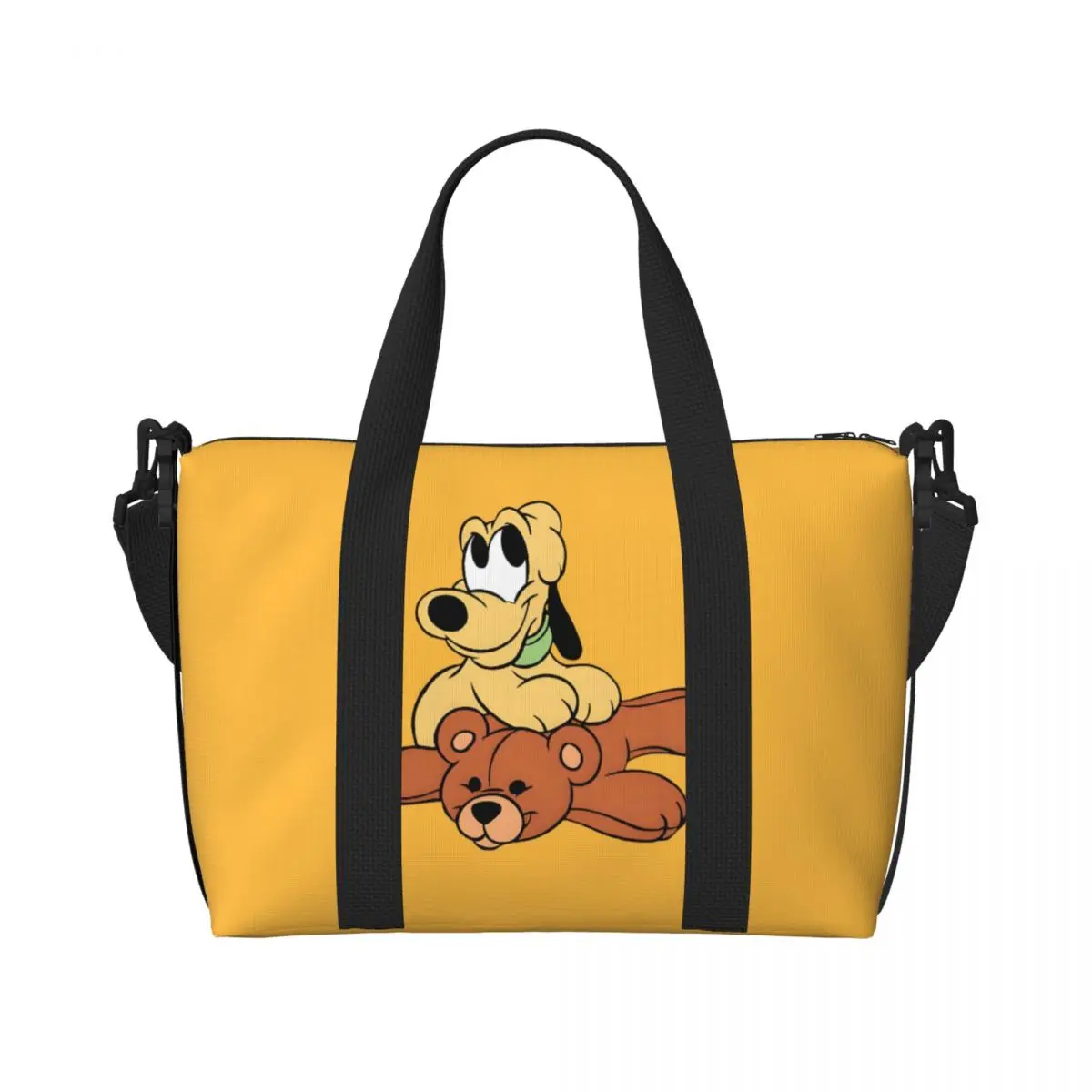 

Изготовленная на заказ пляжная большая сумка Pluto для женщин, очень большая спортивная ручная кладь, дорожные сумки для покупок для собак Kawaii