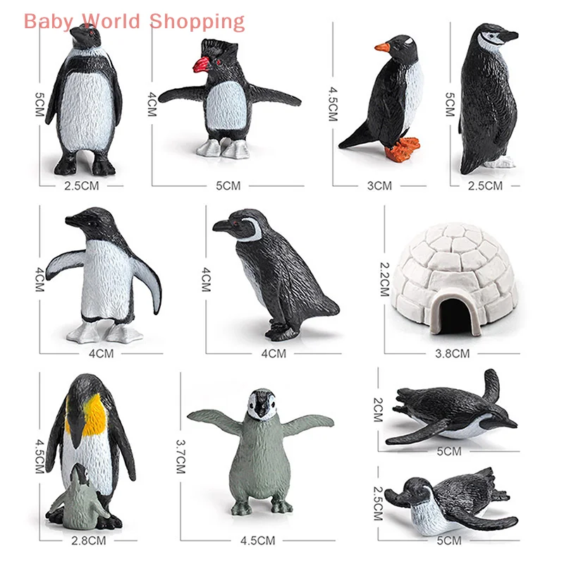 Realistic Polar Animals Model Figurines Horse Farm Toy Arctic Animal Set Figures Polar Bear Reindeer Seal Wolf Rabbit Arctic Fox