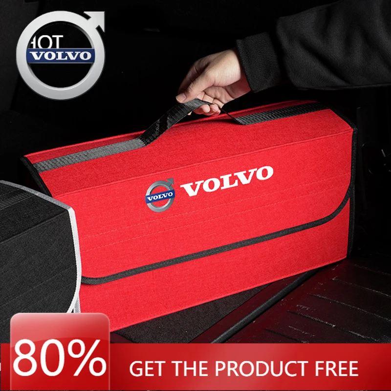 

Подстаканники, автомобильная сумка для хранения, складная дорожная коробка для уборки, чехол для инструментов в багажнике для Volvo XC60 XC40 V60 V40 XC90 XC70 V50 S60 V70 S90 EX