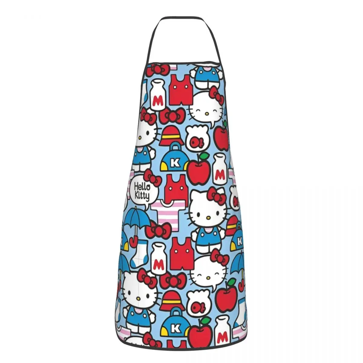 Cartoon Cute Hello Kitty Apron for Women Men Waterproof Kitchen Bibs HelloKitty Painting Tablier