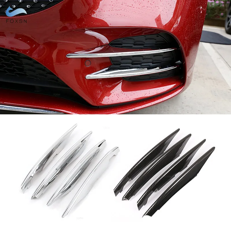 For Mercedes Benz A Class W177 V177 A180 A200 A220 A250 Car Front Head Fog Lights Lamp Strips Protective Trim