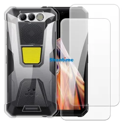 Soft Case + 2 Pack Tempered Glass Screen Protectors for Fossibot F106 Pro Full-Body Protection