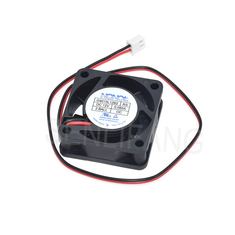 

Well Tested For 40x40x15mm 4015 NONOISE G4015L12B2 RS DC 12V 0.080A 2-wire Server Cooler Fan