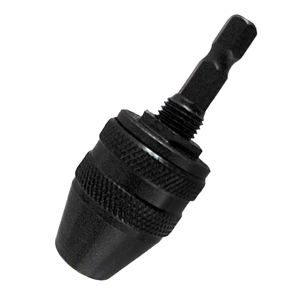 

8mm Hex Shank Keyless Drill Chuck Impact Adapter Converter Tool for Woodworking Black 8mm Drill Chuck