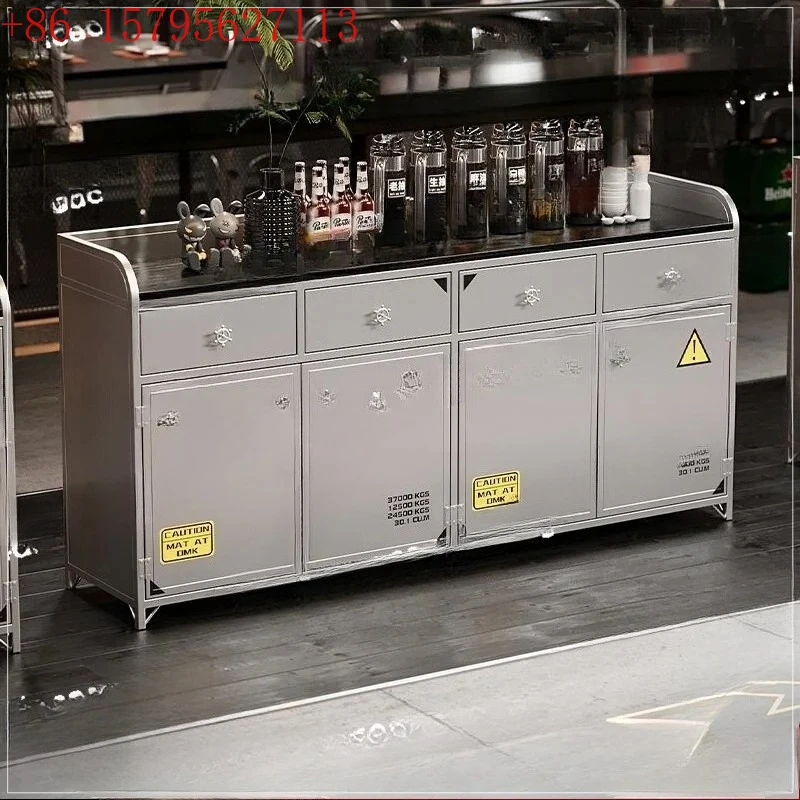 

Обеденный боковой шкаф в индустриальном стиле, бар, ресторан, чайный шкаф, коммерческий креативный контейнер, шкаф для приготовления пищи, кованый