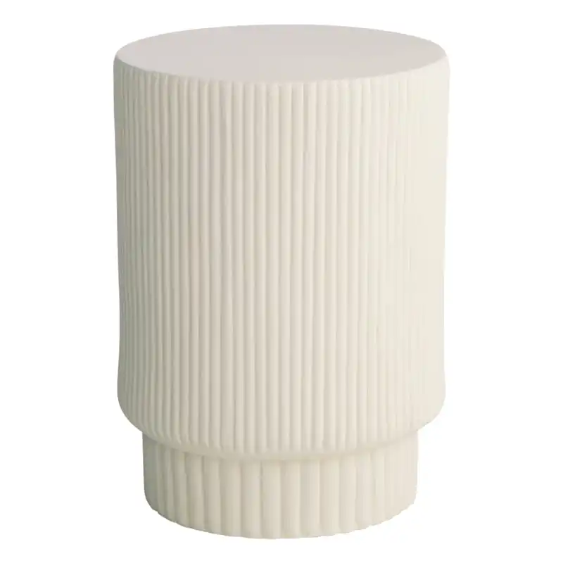 Earthenware in a Semi-Matte Glaze Hand Molded and Glazed  for Indoor/Outdoor Use Side Table