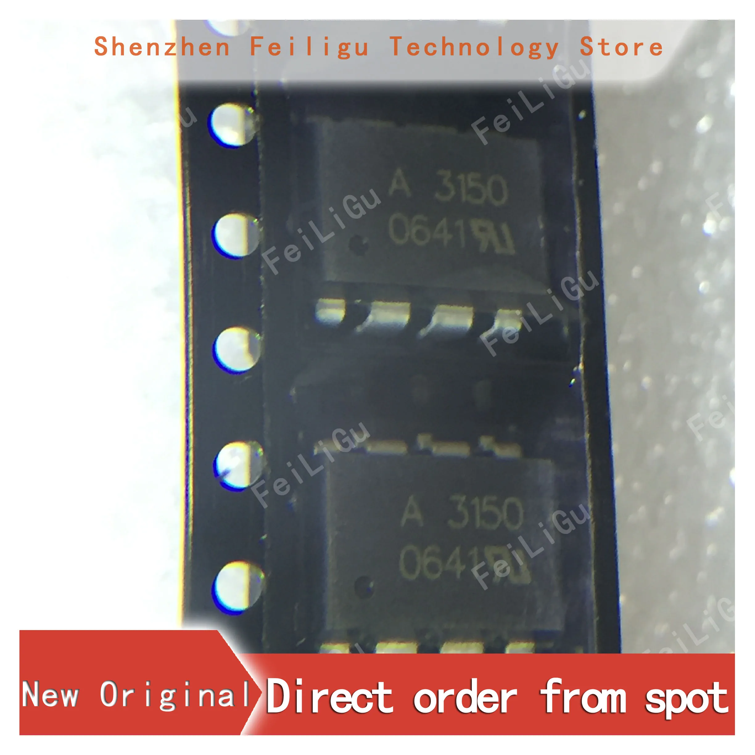 5/15/30/50Pieces 100% New original HCPL-3150-500E HCPL-3150 silkscreen:A3150 package:SOP8 600mA gate driver optocoupler