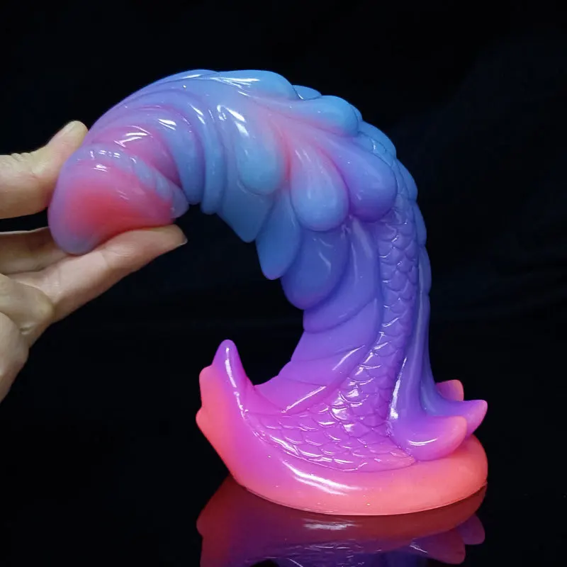 Luminous Colorful Soft Silicone Monster Dildos Adult Sex Toys Anal Dilator Sex Toy For Women Vaginal Massager Sex Tools Products