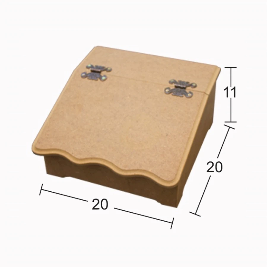 İB08 Tea Box, Dyeable Raw Wood Box