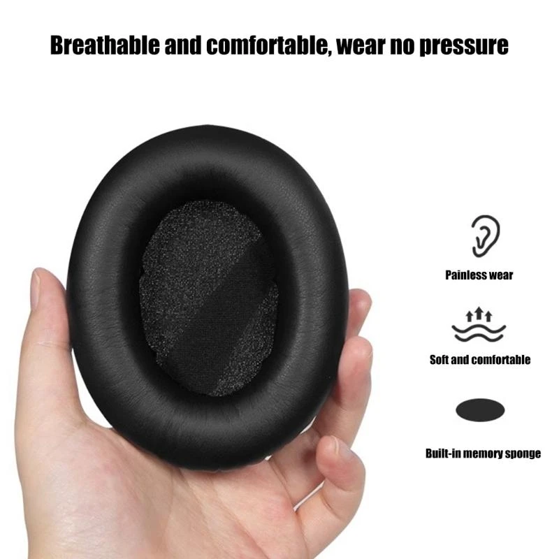 

E56B Replacement Earpads Cushions for Cloud III Wireless Gaming Headsets Ear Pads with Softer Protein Leather