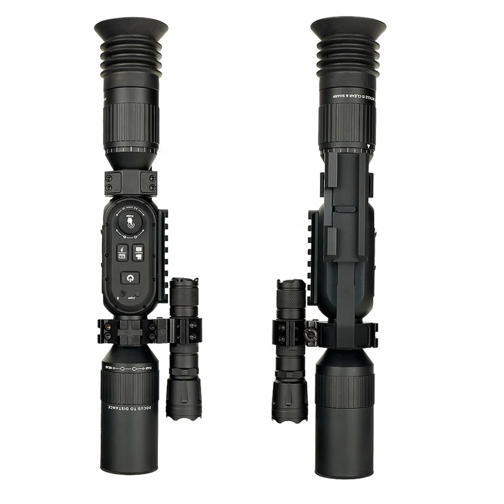 IR 4K Digital Night Vision Compact Hunting Scope Tactical Scope Wide Lens Optical Sights Outdoor Hunting