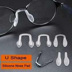 10pcs Silicone U Shape Nose Pad Arm Eyeglasses Anti Slip Accesssory