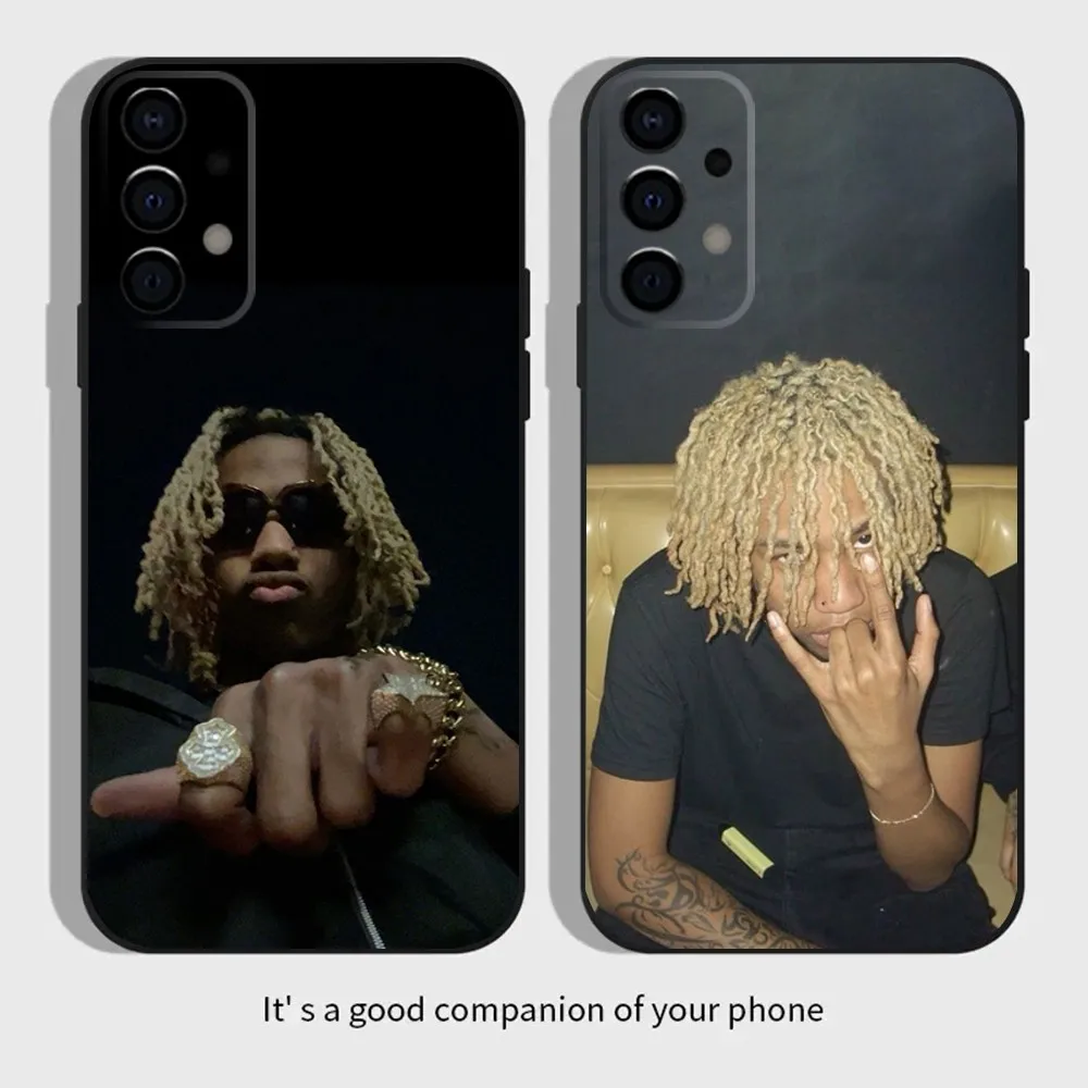 Чехол для телефона Rapper R-Rich Amiri для Samsung Galaxy A13, A21s, A22, A31, A32, A52, A53, A71, A80, A91 Мягкий черный чехол