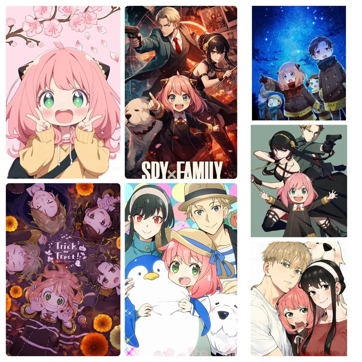 Anime Spy X Family Charakter Anya Puzzle 500/1000/1200/2000 Teile Wanddekoration für Wohnzimmer Perfektes Geschenk Ohne Rahmen