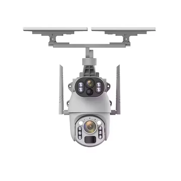 UBOX 4G بطاقة Sim 3MP 20X زووم بصري تعمل بالطاقة الشمسية كاميرا بطارية خارجية لاسلكية مزدوجة Lens12W 6MP كاميرا تعمل بالطاقة الشمسية #6