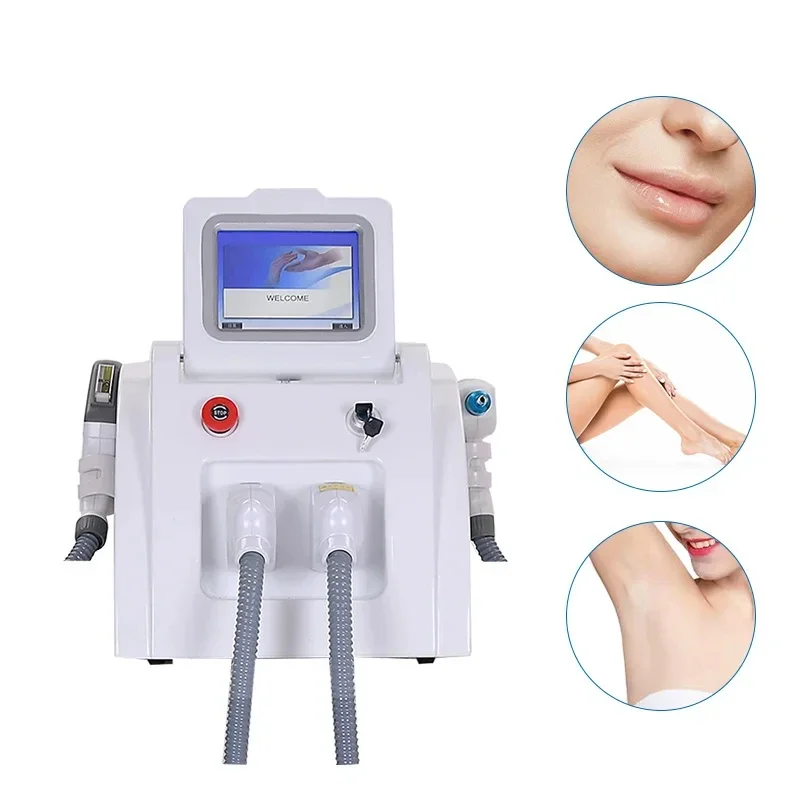 Appareil Portable 2 en 1 pour Épilation des Poils, Appareil Multifonctionnel pour Retirer les Tatouages, IPL/OPT/Elight, Rajeunir la Peau, Nouveauté 2023