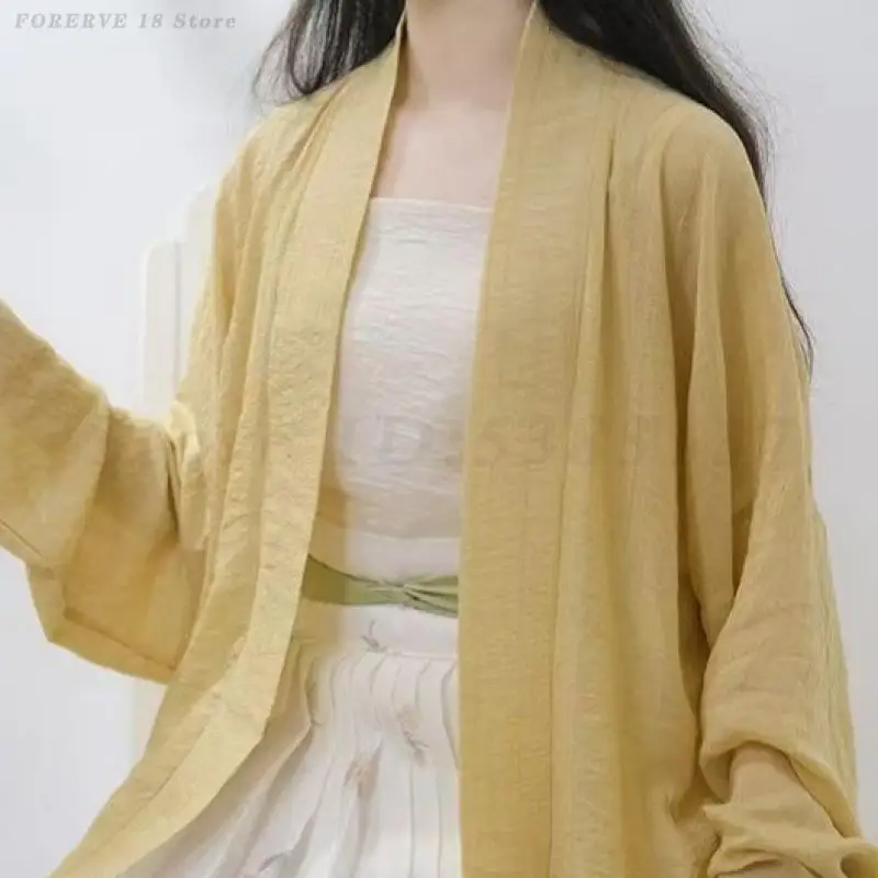 Original Song Dynasty Hanfu 3 Piece Set Long Sleeved Cardigan Camisole Horse Face Skirt Elegant Chinese Traditional Clothing - view 5