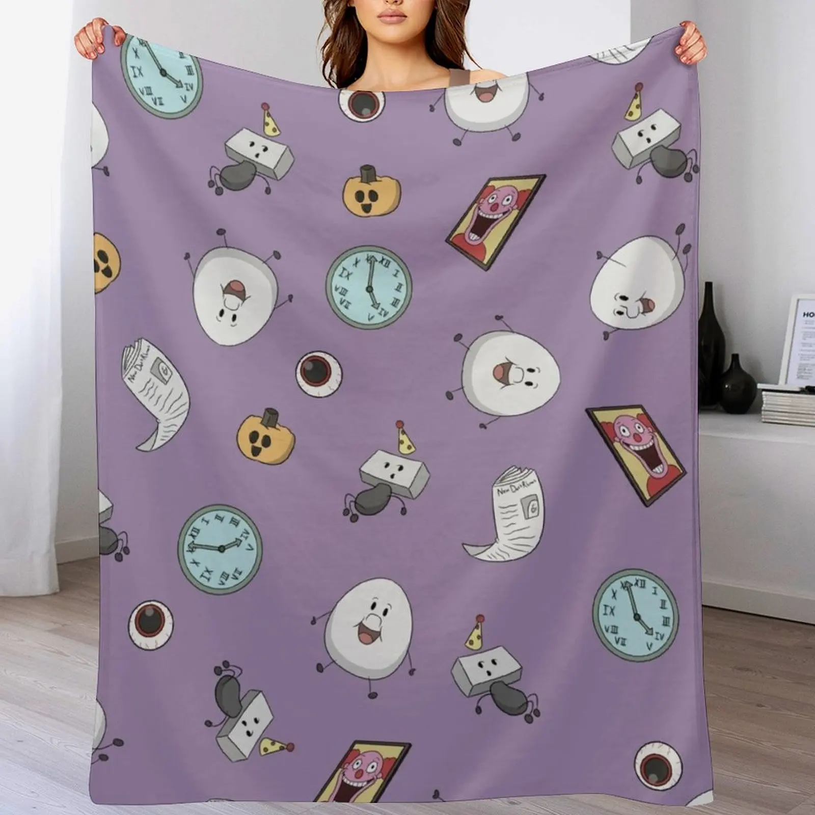 Flumpty's Time & Space - One Night at Flumpty's Throw Blanket Bed Loose Blankets