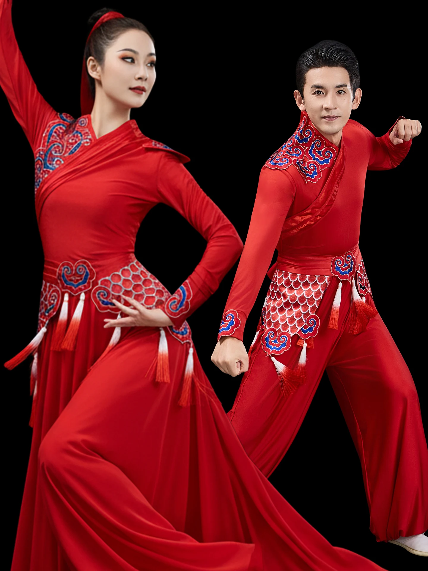 

Новый зимний костюм для барабанщиков 2026 года: женский и мужской, для танца дракона, для выступлений с поясными барабанами, для открывающего выступления