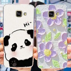 For Samsung Galaxy A3 (2016) / A3 (2017) Clear TPU Soft Silicone Case For Samsung A3 2016 2017 Cute Panda Cartoon Phone Cases